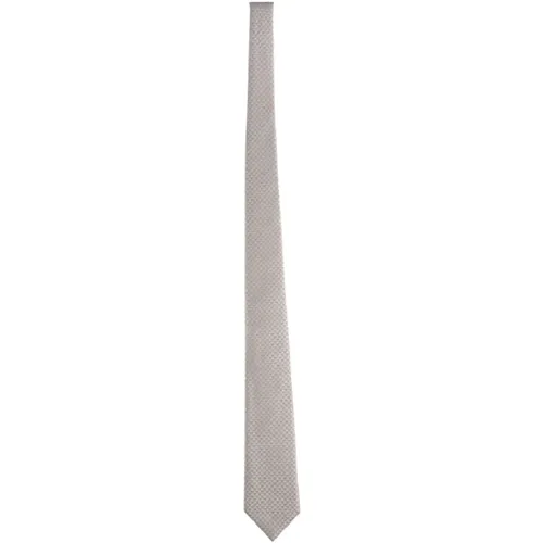 Silk Jacquard Men's Tie , female, Sizes: ONE SIZE - Emporio Armani - Modalova