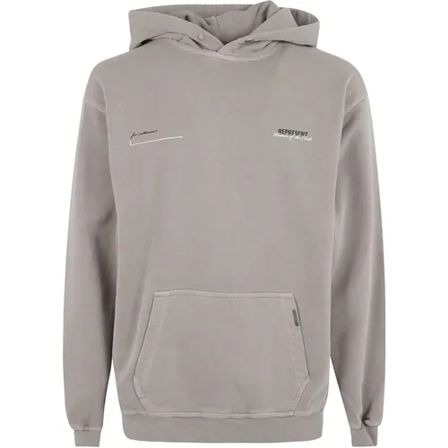 Moderne Kapuzenpullover Mudstone , Herren, Größe: L - REPRESENT - Modalova