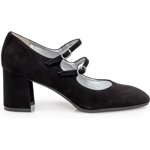 Alice Suede Leather Heels , female, Sizes: 4 1/2 UK, 7 UK, 5 1/2 UK, 3 UK, 4 UK, 5 UK, 6 UK - Carel - Modalova