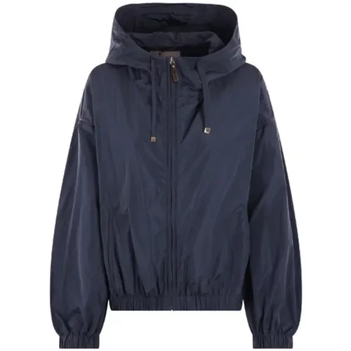 Windbreaker Jacket with Hood , female, Sizes: XS, S - Max Mara - Modalova