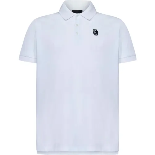 Cotton Embroidered Logo Polo Shirt , male, Sizes: M, L, S, 2XL, XL - Dsquared2 - Modalova