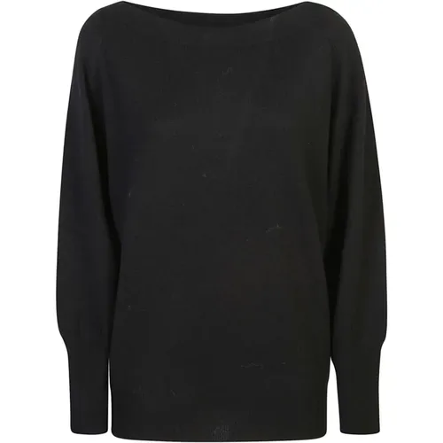 Schwarze Pullover für einen stilvollen Look , Damen, Größe: S - Le Tricot Perugia - Modalova