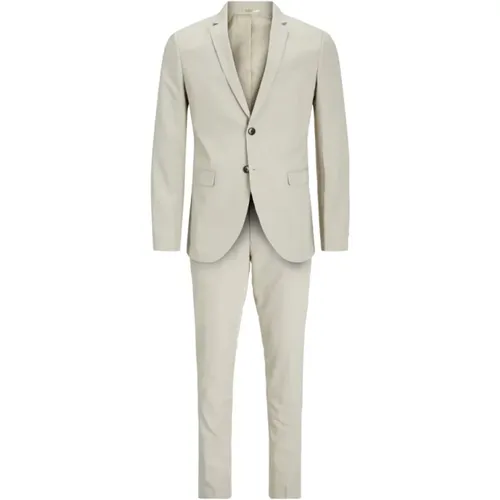 Stylish Single-Breasted Suit Set , male, Sizes: L - jack & jones - Modalova