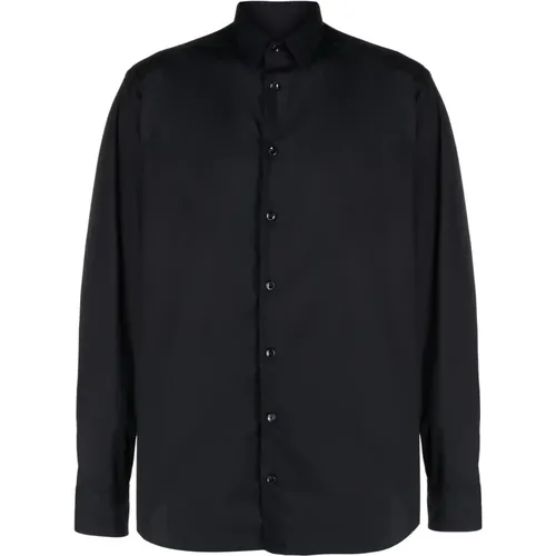 Elegant Long Sleeve Men's Shirt , male, Sizes: XL, 5XL - Giorgio Armani - Modalova