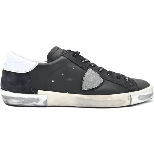 Foxy Laminierter Low-Top-Sneaker , Herren, Größe: 45 EU - Philippe Model - Modalova