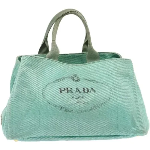 Pre-owned Cotton handbags , female, Sizes: ONE SIZE - Prada Vintage - Modalova