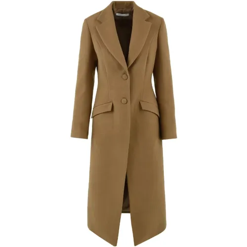 Camel Coat by , female, Sizes: M, L - Mar De Margaritas - Modalova