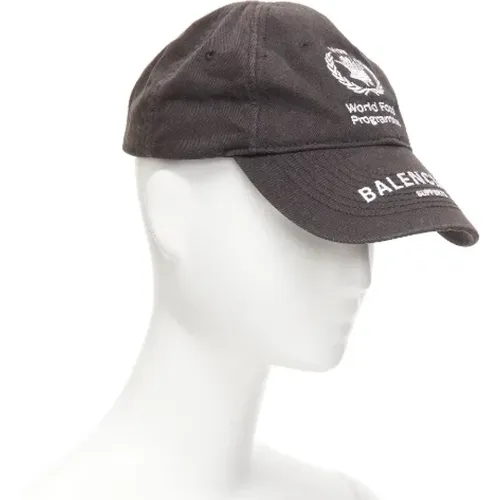 Pre-owned Cotton hats , female, Sizes: ONE SIZE - Balenciaga Vintage - Modalova