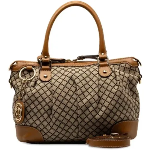 Pre-owned Canvas handbags , female, Sizes: ONE SIZE - Gucci Vintage - Modalova