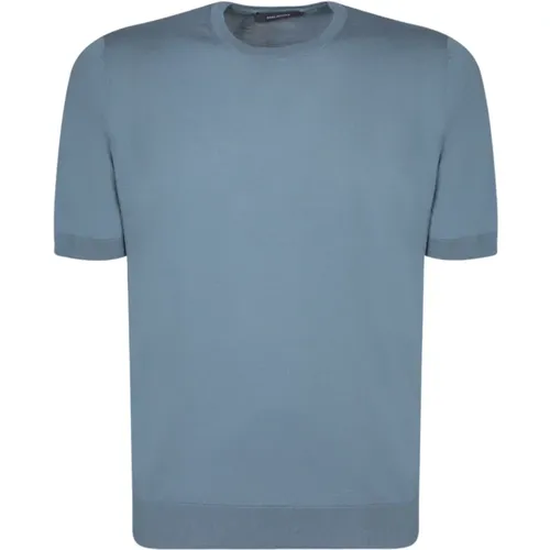 Cotton Roundneck T-Shirt Regular Fit , male, Sizes: 2XL, S, M - Tagliatore - Modalova