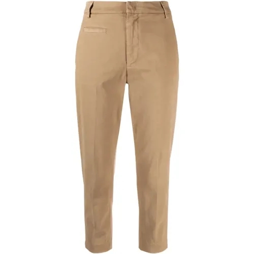 Sand Trousers , female, Sizes: W31, W34 - Dondup - Modalova