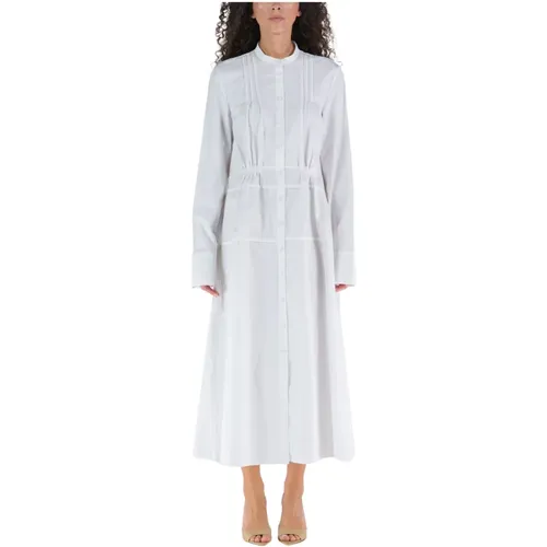 Midi Kleid mit Knopfleiste aus Baumwolle - Jil Sander - Modalova