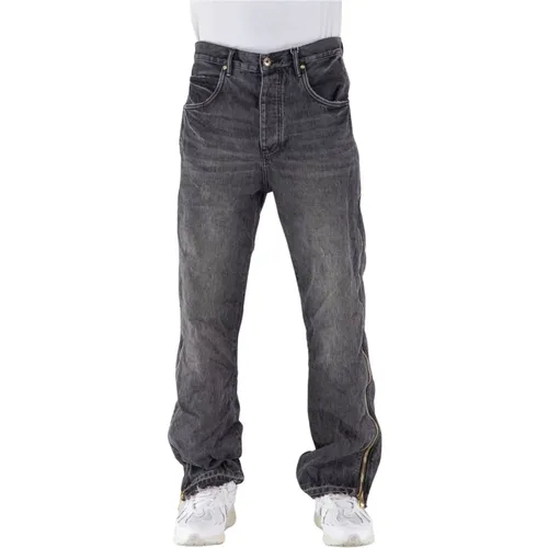 Full Side Zip Jeans , male, Sizes: W29, W31, W33, W32, W30, W34 - Purple Brand - Modalova