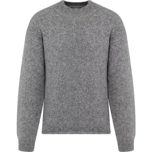 Grey Knit Sweater , male, Sizes: XL, M - Jacquemus - Modalova