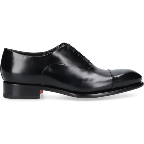 Oxford Business Shoes 12621 Calf Leather , male, Sizes: 8 UK, 9 1/2 UK, 12 UK - Santoni - Modalova