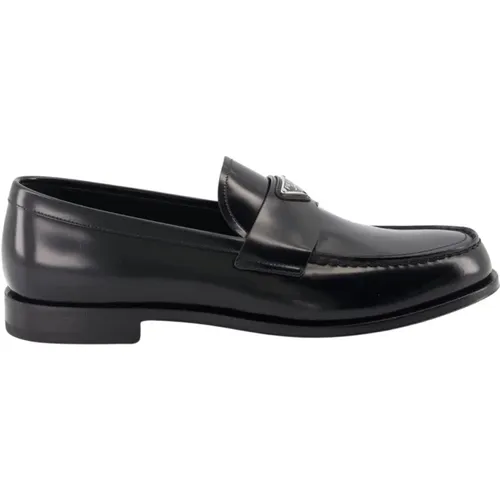 Lackleder Slip-On Loafers Prada - Prada - Modalova