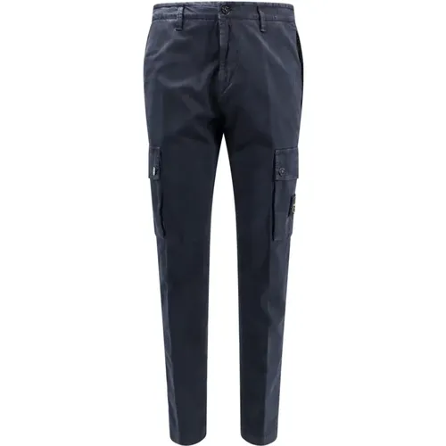 Trousers with Zip Closure , male, Sizes: W30, W34, W33, W31, W29, W36, W32 - Stone Island - Modalova