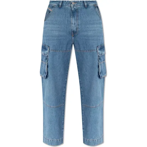 D-Fish-Cargo L.32 jeans , Herren, Größe: W30 L32 - Diesel - Modalova