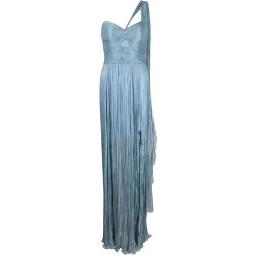 Cerulean Blaues Trägerloses Kleid - Iris Serban - Modalova