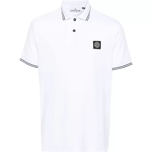Weiße T-Shirts Polos für Männer , Herren, Größe: 2XL - Stone Island - Modalova
