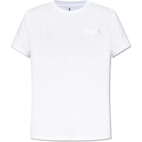 T-Shirt aus der 'Swim' Kollektion , Herren, Größe: XS - Moschino - Modalova