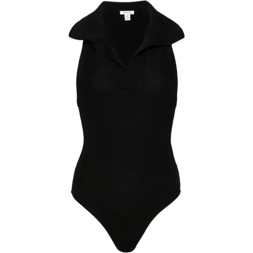 Sleeveless Polo Bodysuit , female, Sizes: S - Alaïa - Modalova