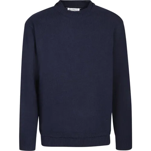 Sweater with Elbow Patches , male, Sizes: S, M, XS, L - Maison Margiela - Modalova