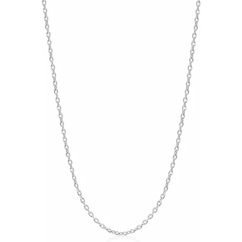 Mens Stainless Steel Cable Chain , Herren, Größe: L - Nialaya - Modalova