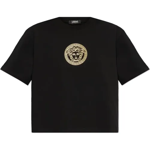 T-shirt with Medusa head , female, Sizes: 2XS, M, S, XS - Versace - Modalova