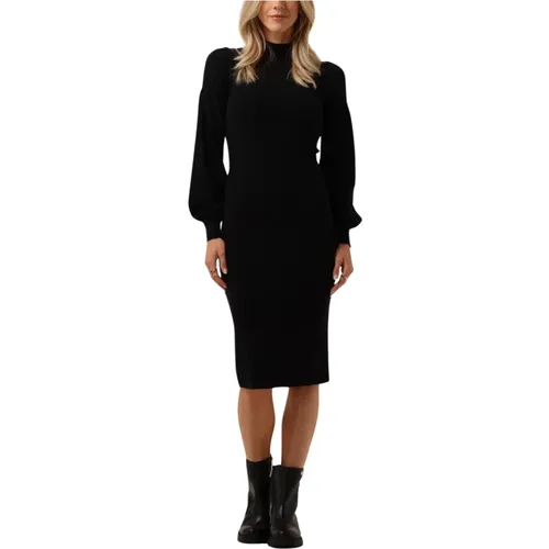 Elegantes Schwarzes Midi-Kleid , Damen, Größe: L - Twinset - Modalova