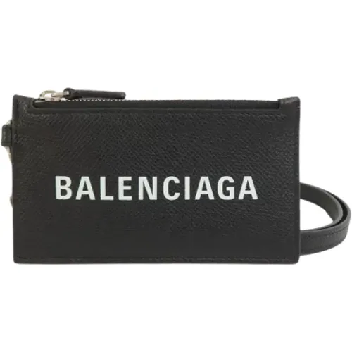 Pre-owned Leather wallets , female, Sizes: ONE SIZE - Balenciaga Vintage - Modalova