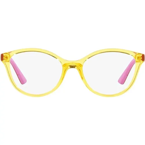 Transparent Yellow Eyewear Frames , Damen, Größe: 48 MM - Vogue - Modalova