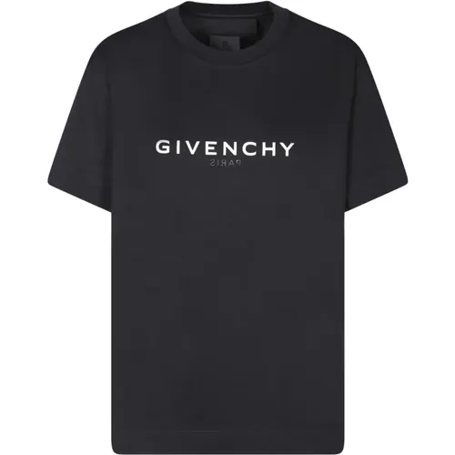 Schwarzes Baumwoll-T-Shirt mit ikonischem Logo - Givenchy - Modalova