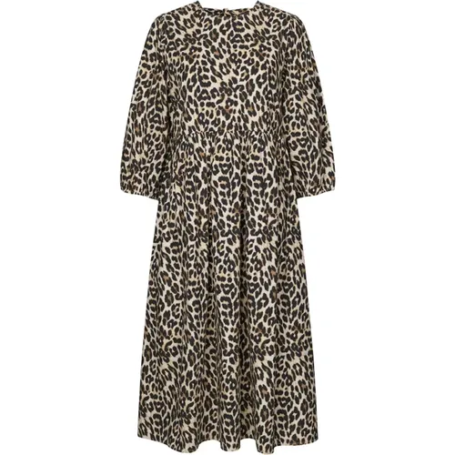 Marion Kleid - Leopardenmuster , Damen, Größe: XL - Lollys Laundry - Modalova