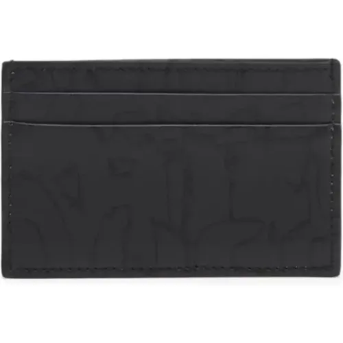 Leather Wallet with Card Slots , male, Sizes: ONE SIZE - alexander mcqueen - Modalova