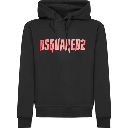 Schwarzer Sweatshirt Urbaner Stil Aw24 , Herren, Größe: XS - Dsquared2 - Modalova