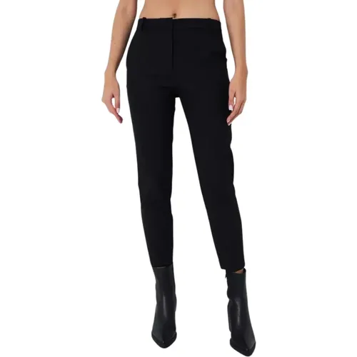 Schwarze Bello Zigarettenhose , Damen, Größe: S - pinko - Modalova