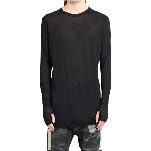 Long Sleeves T-shirt with Signature Detail , male, Sizes: M - Boris Bidjan Saberi - Modalova