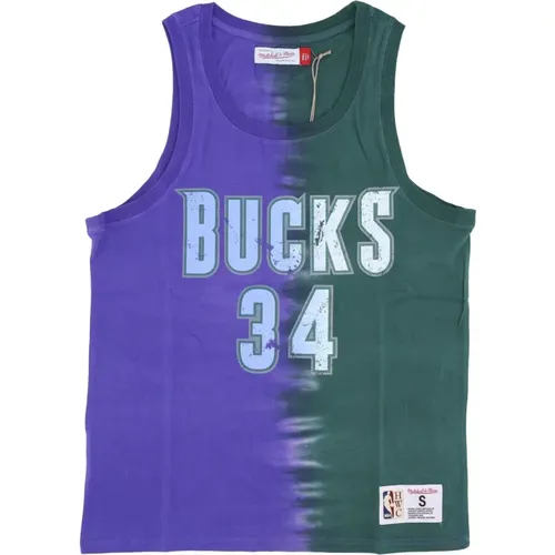 NBA Vertical Tie Dye Tank , Herren, Größe: XL - Mitchell & Ness - Modalova