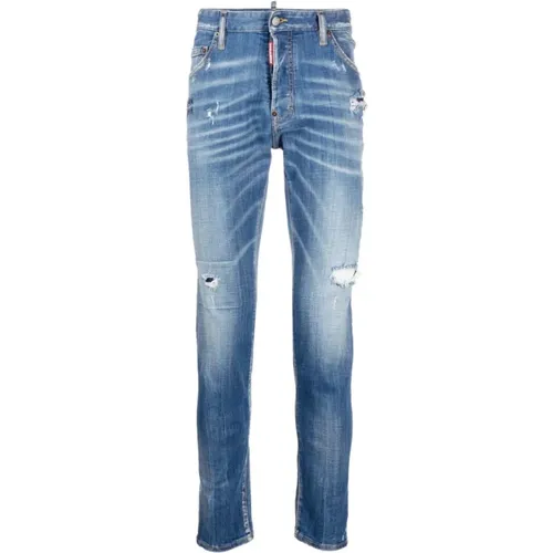 Distressed Skinny Jeans , male, Sizes: XL, S, M, 2XL, L, 3XL - Dsquared2 - Modalova