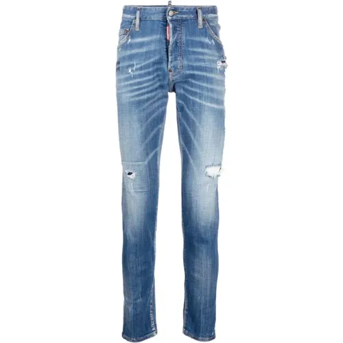 Distressed Skinny Jeans , male, Sizes: XL, S, M, 2XL, L, XS, 3XL - Dsquared2 - Modalova