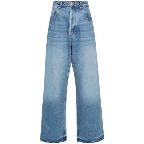 Blaue Wide Leg Jeans , Damen, Größe: W27 - Jacquemus - Modalova