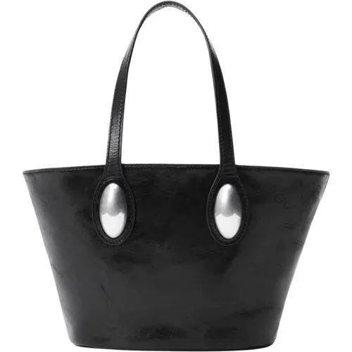 Schwarze Dome Small Tote Tasche - alexander wang - Modalova