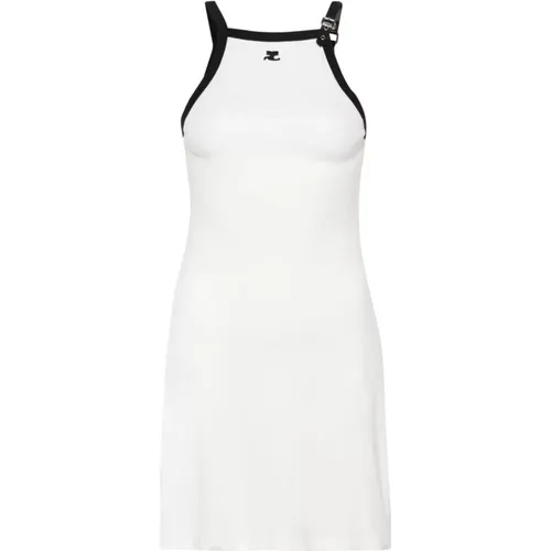 Weiße Kleider Kollektion , Damen, Größe: S - Courrèges - Modalova