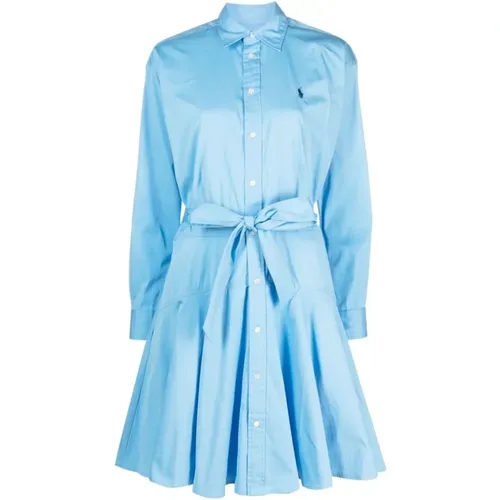 Long sleeve day dress , female, Sizes: S, XL - Polo Ralph Lauren - Modalova