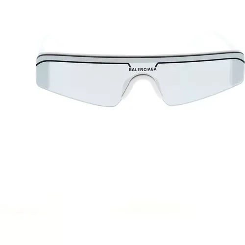 Ski-inspirierte Sonnenbrille mit verspiegelten Gläsern , unisex, Größe: ONE Size - Balenciaga - Modalova