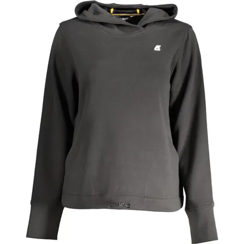 Kapuzenpullover Schwarz mit Taschen , Herren, Größe: XS - K-way - Modalova