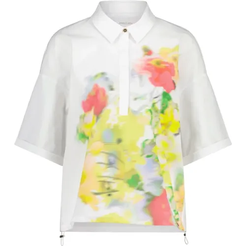 Blusenshirt im floralen Design , Damen, Größe: S - Marc Cain - Modalova