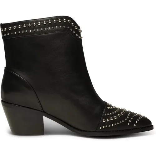 Annika Western Stud Leather Boots - , female, Sizes: 6 UK, 3 UK, 8 UK, 4 UK, 5 UK, 7 UK - Shoe the Bear - Modalova