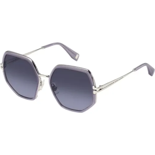 Lila Metall Sonnenbrille für Frauen , Damen, Größe: 62 MM - Marc Jacobs - Modalova